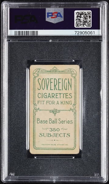 1909-11 T206 Dick Hoblitzell (Sovereign 350 Back) PSA 2