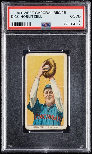 1909-11 T206 Dick Hoblitzell PSA 2