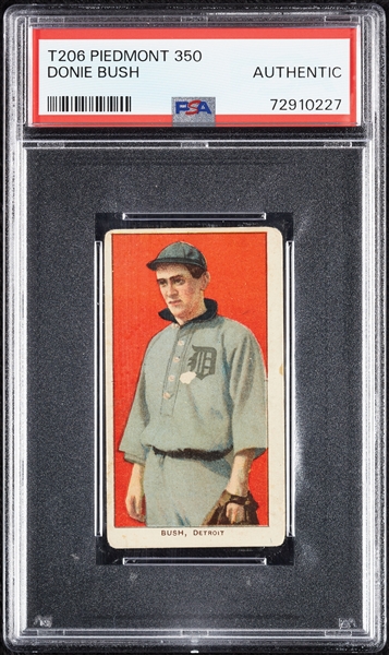 1909-11 T206 Donie Bush PSA Authentic