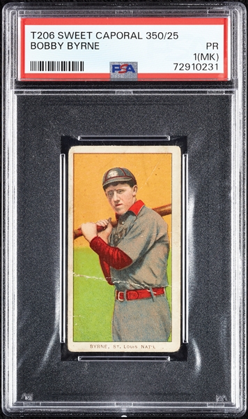 1909-11 T206 Bobby Byrne PSA 1 (MK)