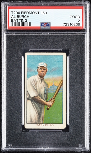 1909-11 T206 Al Burch Batting PSA 2