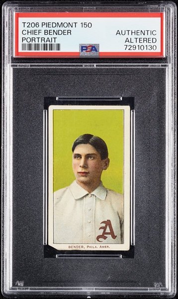 1909-11 T206 Chief Bender Portrait PSA Authentic