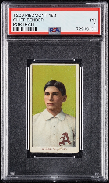 1909-11 T206 Chief Bender Portrait PSA 1