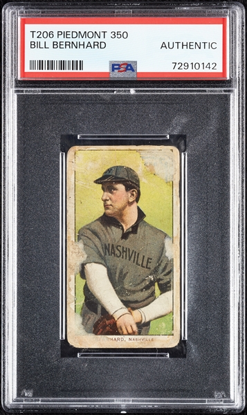 1909-11 T206 Bill Bernhard PSA Authentic