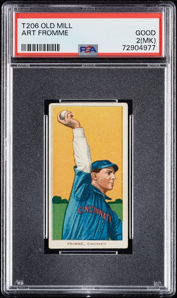 1909-11 T206 Art Fromme (Old Mill Back) PSA 2 (MK)