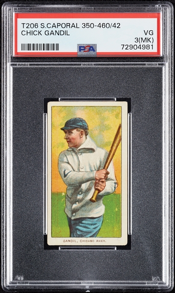 1909-11 T206 Chick Gandil PSA 3 (MK)