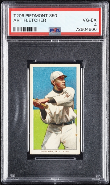 1909-11 T206 Art Fletcher PSA 4