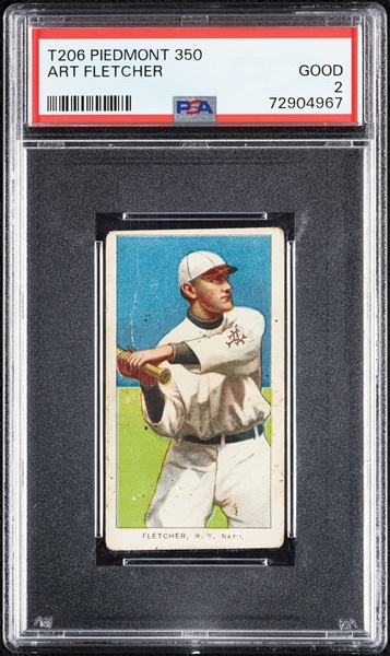 1909-11 T206 Art Fletcher PSA 2