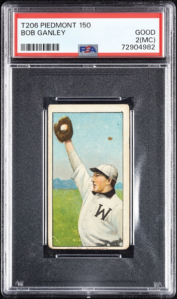 1909-11 T206 Bob Ganley PSA 2 (MC)