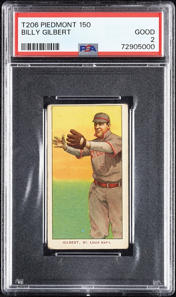 1909-11 T206 Billy Gilbert PSA 2