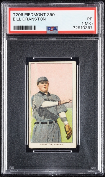 1909-11 T206 Bill Cranston PSA 1 (MK)