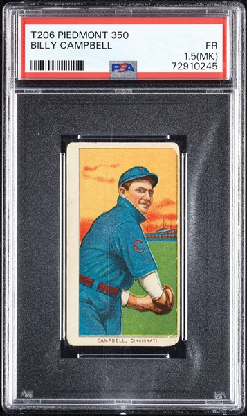 1909-11 T206 Billy Campbell PSA 1.5 (MK)