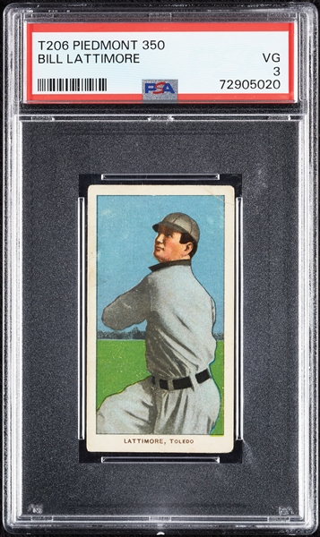 1909-11 T206 Bill Lattimore PSA 3