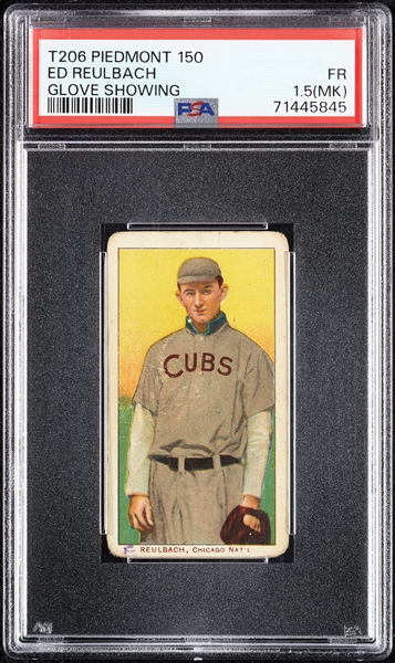 1909-11 T206 Ed Reulbach Glove Showing PSA 1.5 (MK)