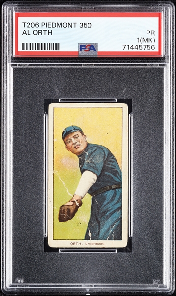 1909-11 T206 Al Orth PSA 1 (MK)