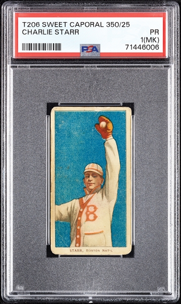 1909-11 T206 Charlie Starr PSA 1 (MK)