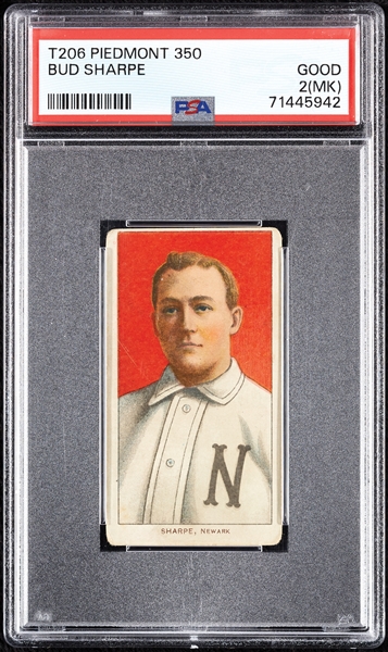 1909-11 T206 Bud Sharpe PSA 2 (MK)