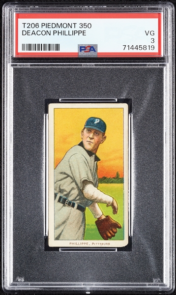 1909-11 T206 Deacon Phillippe PSA 3