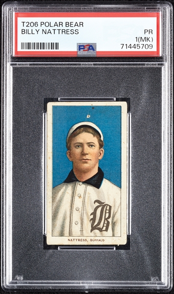 1909-11 T206 Billy Nattress PSA 1 (MK)