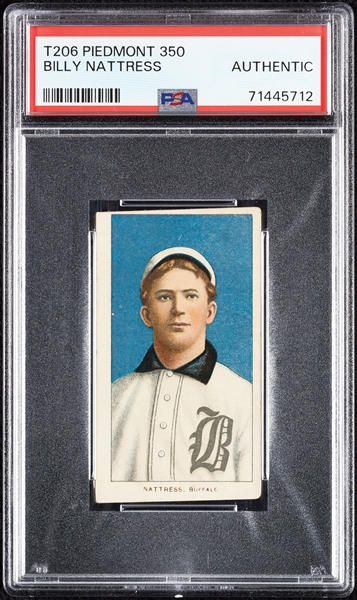 1909-11 T206 Billy Nattress PSA Authentic