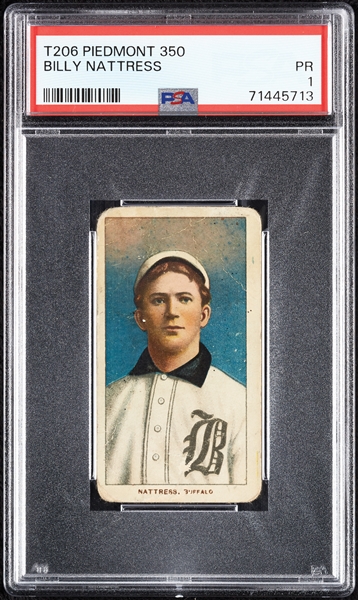 1909-11 T206 Billy Nattress PSA 1