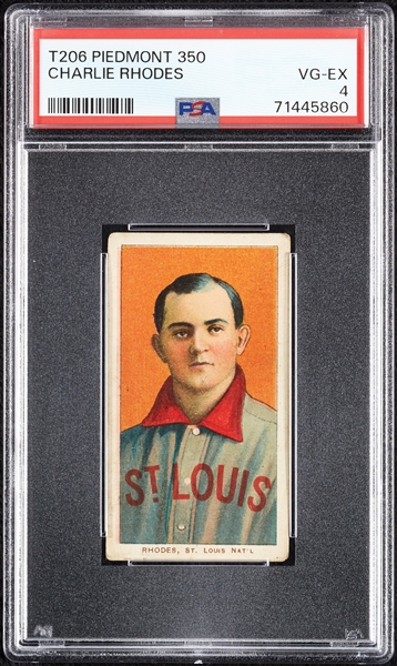 1909-11 T206 Charlie Rhodes PSA 4