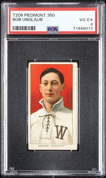 1909-11 T206 Bob Unglaub PSA 4