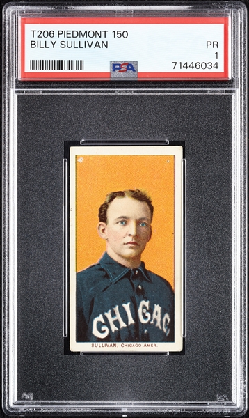 1909-11 T206 Bill Sullivan PSA 1