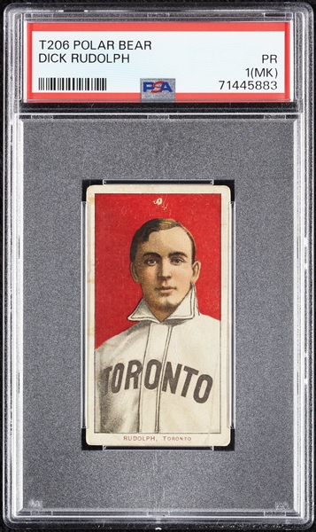 1909-11 T206 Dick Rudolph PSA 1 (MK)