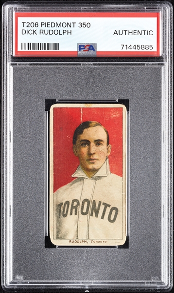 1909-11 T206 Dick Rudolph PSA Authentic