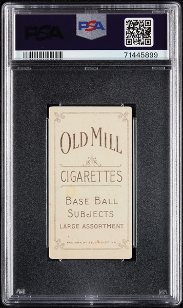 1909-11 T206 Admiral Schlei Batting (Old Mill Back) PSA 3 (MC)