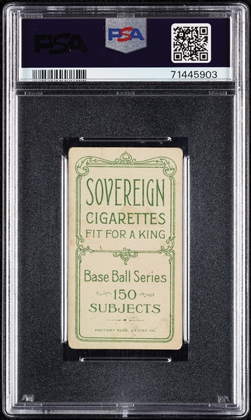 1909-11 T206 Admiral Schlei Catching (Sovereign 150 Back) PSA 2