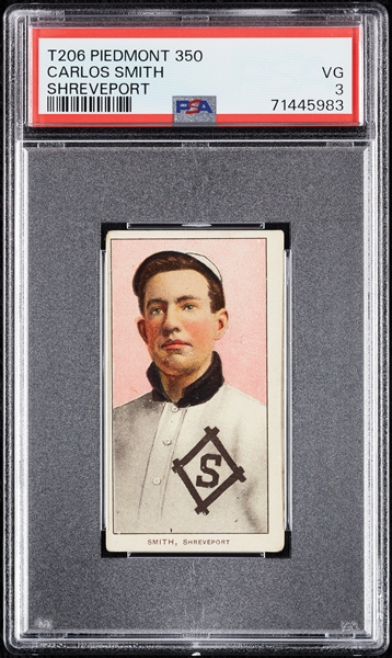 1909-11 T206 Carlos Smith Shreveport PSA 3