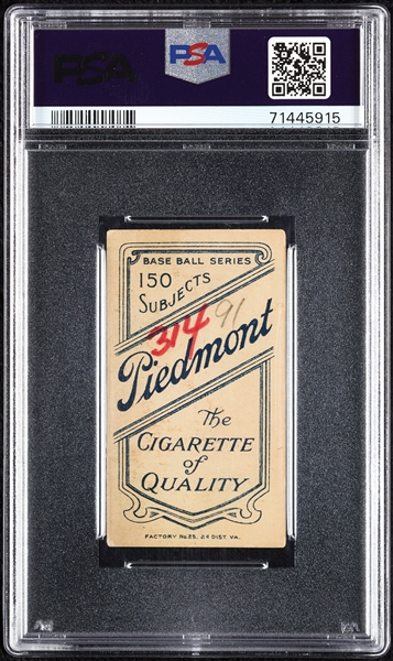 1909-11 T206 Boss Schmidt Throwing PSA 3 (MK)