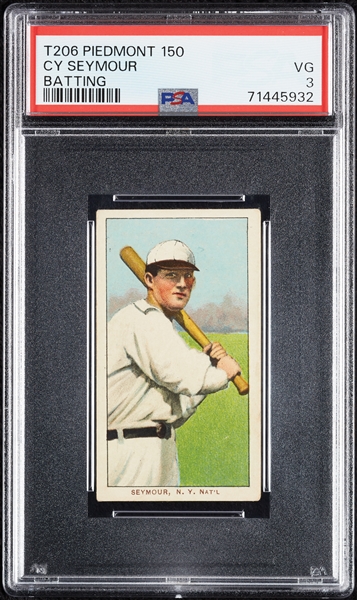 1909-11 T206 Cy Seymour Batting PSA 3