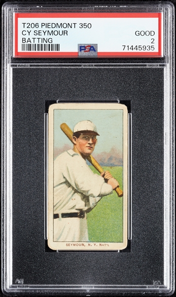 1909-11 T206 Cy Seymour Batting PSA 2