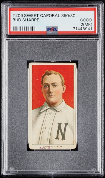 1909-11 T206 Bud Sharpe PSA 2 (MK)