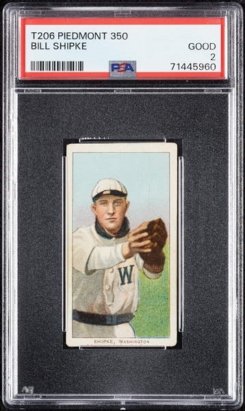 1909-11 T206 Bill Shipke PSA 2