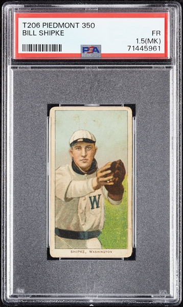 1909-11 T206 Bill Shipke PSA 1.5 (MK)