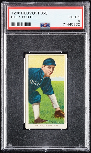 1909-11 T206 Bill Purtell PSA 4