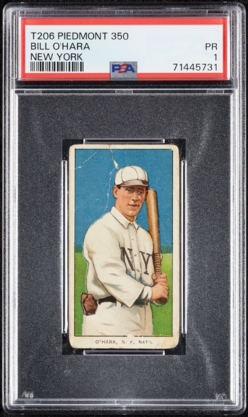 1909-11 T206 Bill O'Hara New York PSA 1