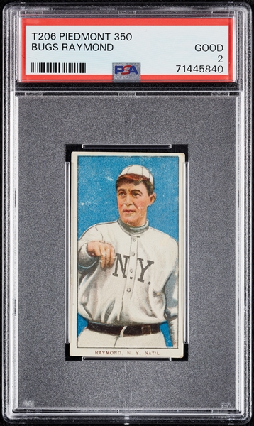 1909-11 T206 Bugs Raymond PSA 2