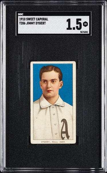 1909-11 T206 Jimmy Dygert SGC 1.5