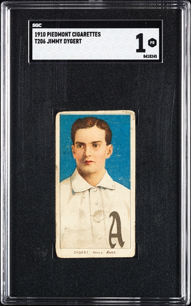 1909-11 T206 Jimmy Dygert SGC 1