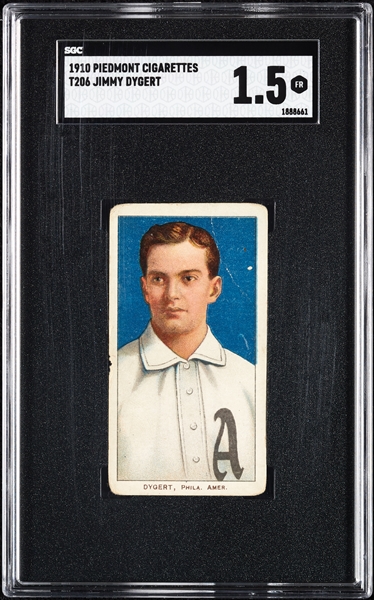 1909-11 T206 Jimmy Dygert SGC 1.5