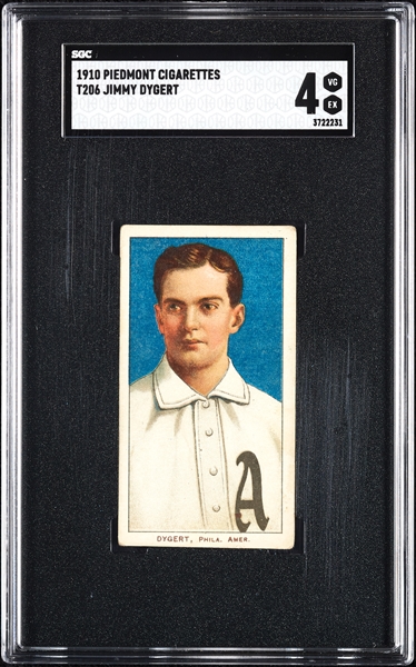 1909-11 T206 Jimmy Dygert SGC 4