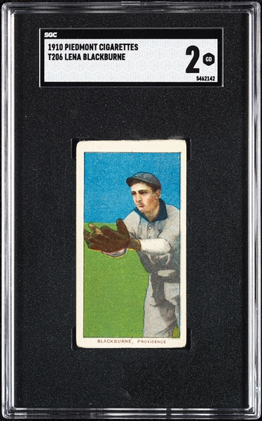 1909-11 T206 Lena Blackburne SGC 2