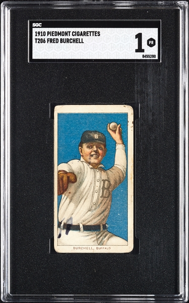 1909-11 T206 Fred Burchell SGC 1