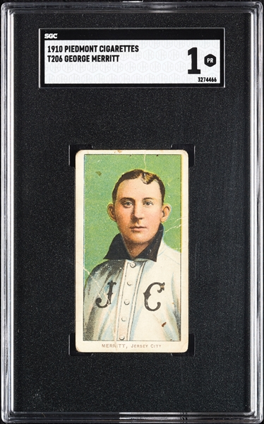 1909-11 T206 George Merritt SGC 1