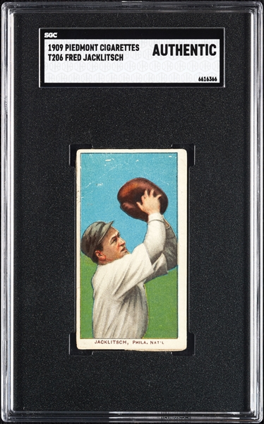 1909-11 T206 Fred Jaklitsch SGC Authentic